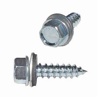 HSH8112 #8 X 1-1/2" HWH Sheeting, Tapping Screw, Type A, w/ Bonded Washer, Zinc